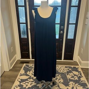 Loft Navy Midi Dress